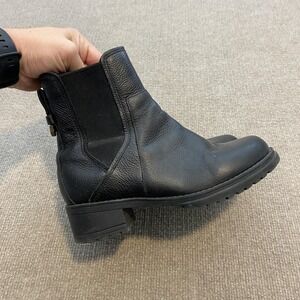 Cole Haan Chelsea Boots Womens Size 6 Black Leather Ankle Lug Sole Grand.OS